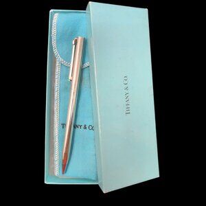 Tiffany & Co. Vintage Sterling Silver Ballpoint Pen With Box & Pouch